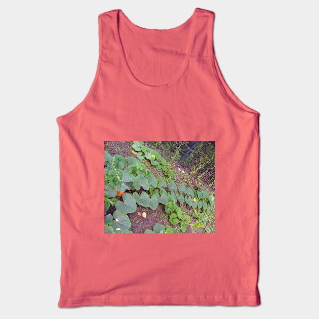 Pumpkin Blossom Foliage & Fruit Tank Top by Hajarsdeco